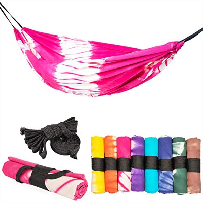 slomock - Hamaca y Toalla 2 en 1 para 2 Personas, 100% algodón en 8 Colores (Interior y Exterior 250 x 145 cm + 2 Cuerdas 250 cm)