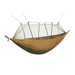 Hamaca Doble Al Aire Libre, Hamaca De Ocio para Acampar Al Aire Libre, Antivuelco, Plegable, Hamaca De Gasa, Alta Capacidad De Carga,Marrón características