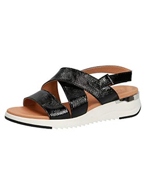 CAPRICE 9-9-28702-26, Sandalias Planas Mujer, Black Str, 40 EU