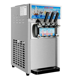 CREWORKS Máquina para Hacer Helados Profesional 18L/H con Pantlla LED Máquina de Helados Soft con 3 Sabores Ice Cream Maker para Restaurante o Bar precio