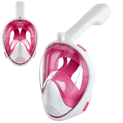 GRHM Máscara de buceo de 180° de visión completa con tecnología antivaho y antifugas, máscara de buceo con soporte para cámara, gafas de buceo plegabl precio