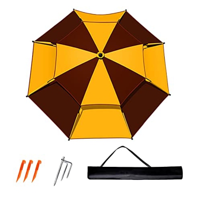 WX-7WXFC Sombrilla De Pesca -Sombrilla Jardin Exterior,con Función De Inclinación,Manivela De Apertura Fácil,Sombrillas Playa,para Patio,Jardin,Piscin