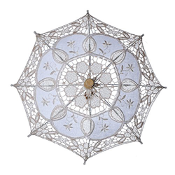 KangOnline - Parasol de encaje para novia, diseño clásico, beige, Small precio