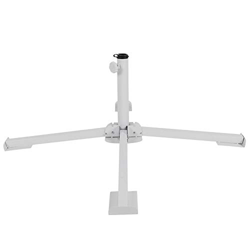 Zouminyy Base de sombrilla Plegable Base de sombrilla portátil, tubería de Acero Pintada, Soporte de sombrilla, balcón, jardín, Ambiente Interior y Ex precio
