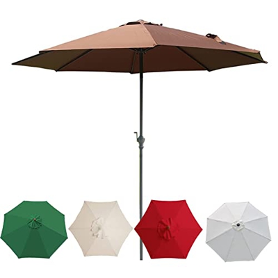 L-HXXS87 Sombrilla Parasol para Jardín, Toldo para Sombrilla Al Aire Libre, Antiviento, Resistente Al Agua, Protector Solar, para Terraza, Mercado, So