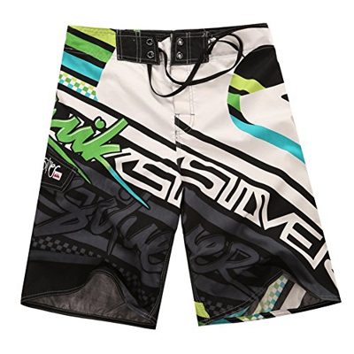 Banador de Natacion para Hombre Traje de Bano Casuales Bermudas Shorts Deportivos Short para Natacion Playa Piscina Verde 32