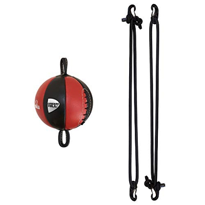 GREEN HILL Punching con Gomas Omega Veloz Cuero Piso A Techo Boxeo (Pulpos elásticos con Ganchos incluidos)