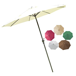 L-HXXS87 Sombrilla Parasol para Jardín, Sombrilla Terraza Exterior, Resistente Al Agua Y A Los Rayos UV, con 8 Varillas, para Patio, para Terraza, Mer en oferta