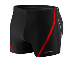 Sesto Senso® Bañador de Natación Hombre Shorts Traje de Baño (tamaños de M a 4XL) Pantalones de Natación Trajes Playa Aquashorts BD 366 (XXL, Black) características