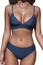 CUPSHE Conjunto de Bikini Triangular Sexy Lace Up Traje de Baño Dos Piezas, XL precio