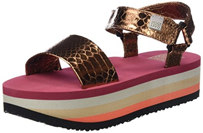 Gioseppo 44439, Sandalias con Punta Abierta Mujer, Marrón (Cobre), 41 EU