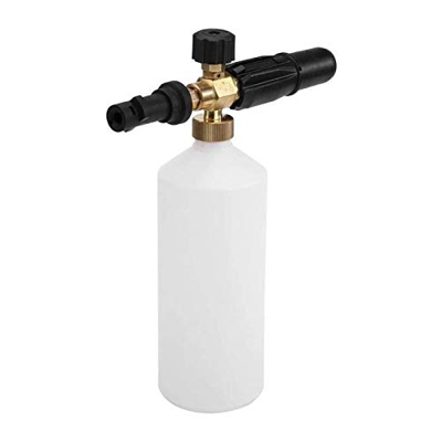 Cañón de espuma ajustable Cómodo con la lanza de espuma para nieve Karcher Adaptador de botella de 1L Dispensador de jabón Karcher Serie K K2 K3 K4 K5
