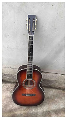 WANANNIGHT Guitarra electrica Todos Sólido 39"Guitarra Acústica Clásica En Color Sunburst Color Encuadernación De Ebony Fingerboard