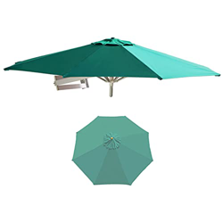 L-HXXS87 1PCS 87''/98'' Aluminio Sombrilla, Sombrilla Jardin Grandeb, 280G Poliéster, Protector Solar, Antiviento, con 8 Varillas, para Jardín, Balcón en oferta