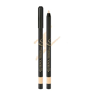 Ravcerol Lápiz Corrector con sacapuntas, Cobertura Natural Impermeable, Corrector, resaltador, lápiz para Ojos, ojeras, Manchas, Cicatrices, enrojecim