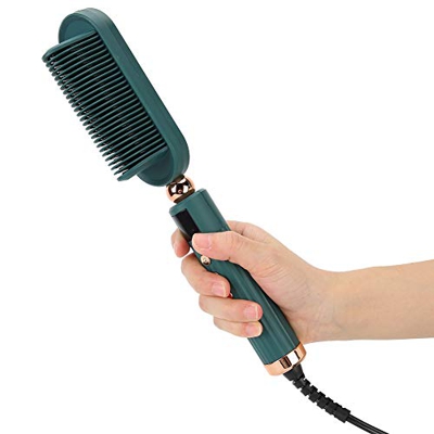 Alisador de pelo eléctrico recto peine de peluquería cepillo portátil alisador peine herramienta de peluquería iónica profesional para salón en casa