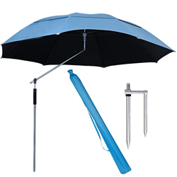 L-HXXS87 Sombrilla Parasol, Sombrilla De Pesca, Altura Regulable, Inclinable, Protector Solar, Resistente Al Agua, para Junto A Piscina, para Jardin,  en oferta