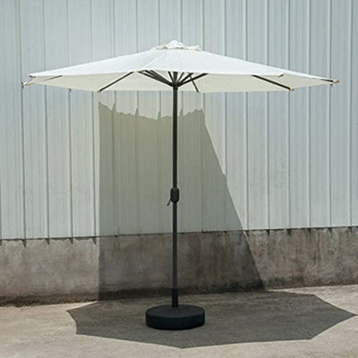 WYFFF Sombrilla de Playa con Energía Solar Led de 8.9 Pies, Antiviento Proteccion UV, con 24 Luces Led, 8 Varillas, para Terraza de Jardín, Piscina, P