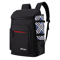 Mochila nevera aislada de 35 litros con abrebotellas, capacidad para 35 latas, gran capacidad con esterilla de picnic, para hombres, mujeres, picnics, precio