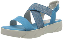 Marco Tozzi 2-2-28755-34, Sandalia con Pulsera Mujer, Azul (Malibu Blue Core 874), 40 EU características