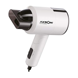 Axsom Secador de Pelo Plegable, Secador con Concentrador de Aire, Motor de 1100W, Secador asa Plegable, Secador Portátil Botón de Aire Frio con 4 Conf en oferta