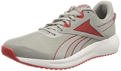 Reebok Lite Plus 3.0, Zapatillas de Running Hombre, Pure Grey 4/Vector Red/FTWR White, 44.5 EU