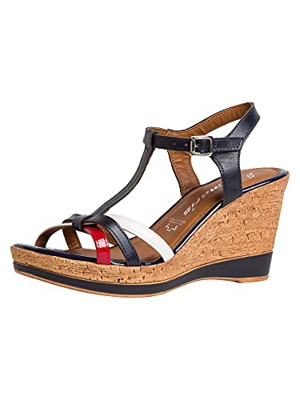 Tamaris 1-1-28347-26, Sandalia Mujer, Azul Marino, 39 EU
