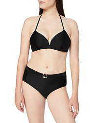 Emporio Armani Swimwear Padded Triangle & High Waist Brief Bikini Private Collection Juego Biquini, Negro, M para Mujer en oferta