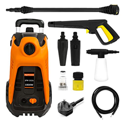 Durlclth Hidrolimpiadora de Alta presión - 1800W 220V Hidrolimpiadora eléctrica 135 Bar Limpiador de Alta presión para Paredes de automóviles Calzadas precio