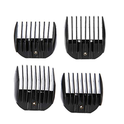 4pcs/set Guide Comb Set Black Clipper Repuestos Accesorios para corte de pelo, peine para el cabello, para peluquería características