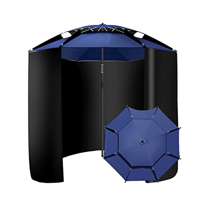 L-HXXS87 Parasol Exterior con Funda Protectora, Sombrilla De Pesca, Resistente Y Gruesa, Impermeable Proteccion UV, 360°Ángulo Ajustable, para Domésti