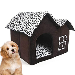 KRISVA Habitación doble para perros de alta gama (55 x 40 x 42 cm), color marrón precio