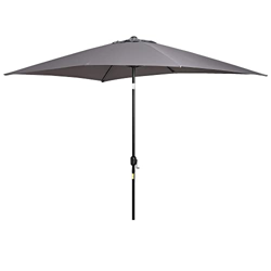 Outsunny Sombrilla de Aluminio 200x300x240 cm Parasol Rectangular de Jardín Inclinable con Manivela y Poste Desmontable para Terraza Piscina Patio Ext características