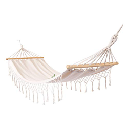 Sillas Columpio Hamaca de Cuerda, Patio al Aire Libre Patio Hamaca Junto a la Piscina, Hamaca Blanca Columpio de Lona Interior al Aire Libre Niños Adu precio