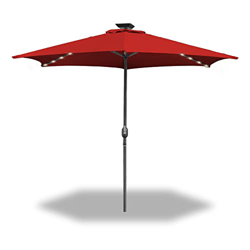 Sonnewelt Sombrilla de 350 cm de diámetro con LED solar, sombrilla con manivela, protección UV, para jardín, terraza, mercado, sin soporte, para jardí precio
