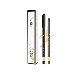Dequate Lápiz Corrector, lápiz resaltador Corrector Impermeable con sacapuntas, Maquillaje Corrector de Cobertura de Larga duración para ojeras, Manch precio