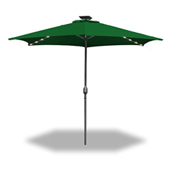 Sonnewelt Sombrilla de 300 cm de diámetro con LED solar, sombrilla con manivela, protección UV, para jardín, terraza, mercado, sin soporte, para jardí en oferta