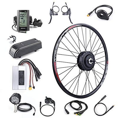 BAFANG Kit de Conversión de Bicicleta Eléctrica de 48V 500W 20" 26" 27,5" 700C Kit de Conversión de Motor de Bicicleta Eléctrica de la Rueda Trasera E