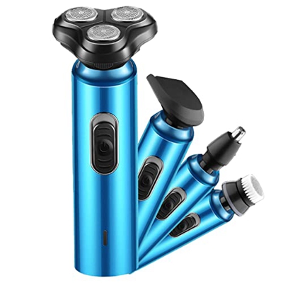 Electric Shaver For Men 4 In 1 Shaver Removable 3D Razor Beard Trimmer Rotary Shaver... USB Rechargeable Nose Trimmer Wet Dry Face Brush