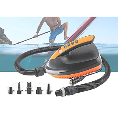 XBSXP Bomba de Aire eléctrica Compressor-16PSI Bomba de Aire con números LCD, Adecuada para Tablas de Remo, Piscinas, Deportes acuáticos, Carpas infla