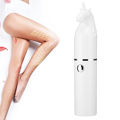 Depiladora facial, de bajo ruido, indolora, resistente al agua, con doble anillo, depiladora eléctrica con funda protectora para novia, madre, cumplea