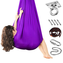 Columpio de Terapia Sensorial para Niños - Hamacas de Yoga para Interior y Exterior Columpios de Silla para mayores de 3 años autismo niños niñas, reg en oferta