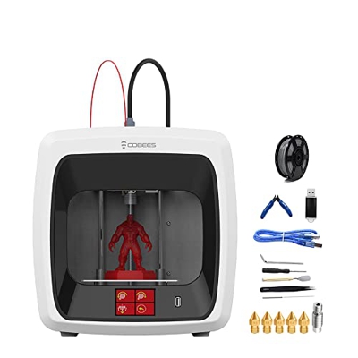 IdeaFormer Impresoras 3D de Escritorio Cobees 120x120x120mm Con 500g Pla,Fuera De La Caja,Extrusora De Accionamiento Directo,Cama de ImpresióN ExtraíB