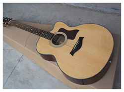 WANANNIGHT Guitarra electrica G314S Fingerboard De Palisandro Perfil De Guitarra Acústica Spruce Sólido Top Guitarra Eléctrica Acústica con Ecualizado precio