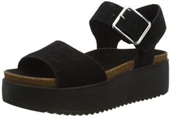 Clarks Botanic Strap, Sandalias de Talón Abierto Mujer, Negro (Black SDE Black SDE), 38 EU precio