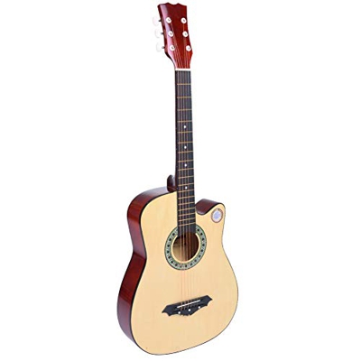 Guitarra acústica de 38 pulgadas de tamaño completo, guitarra acústica tradicional de madera con 6 cuerdas, juego completo de guitarra acústica para a