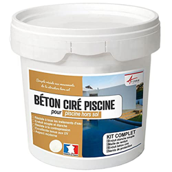 Isatis - Kit de revestimiento para piscinas de hormigón encerado, revestimiento de piscina, color blanco características
