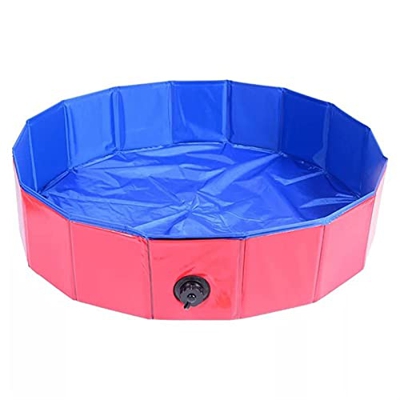 ENJY Piscina para Perros con Piscina para Perros al Aire Libre de Verano Piscina para Mascotas Piscina portátil Bañera de Lavado Interior Bañera Plega