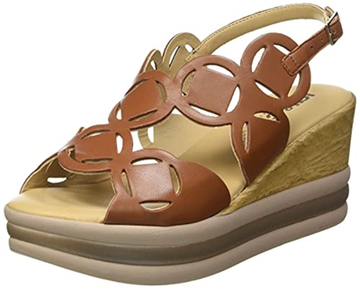 IGI&CO DEK 71790, Sandalias con cuña Mujer, marrón, 35 EU