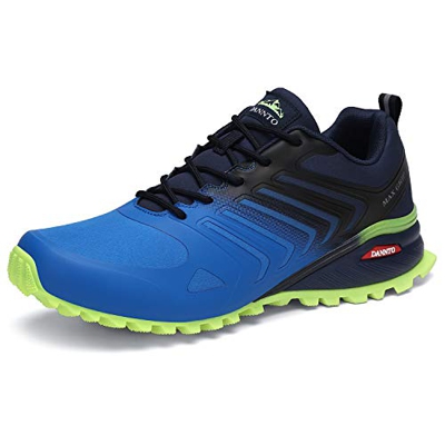 Dannto Zapatillas de Deporte Hombre Zapatos para Correr Aire Libre y Deporte Athletic Cordones Zapatillas De Running Trail Tenis Basket Respirable Gim